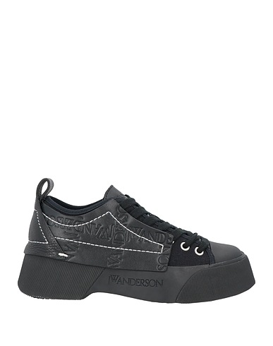 JW ANDERSON Sneakers Black Soft Leather, Textile fibers