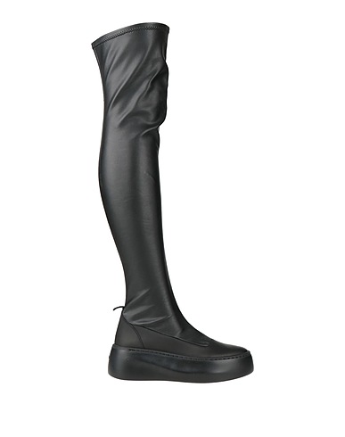 VIC MATIĒ Boots Black Soft Leather, Textile fibres