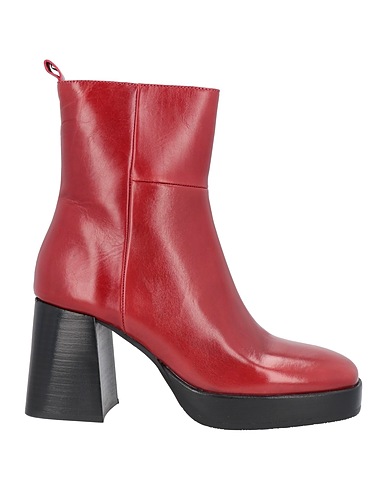ELVIO ZANON Stiefelette Ziegelrot Leder