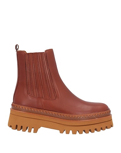 ELVIO ZANON Ankle boot Brown Soft Leather