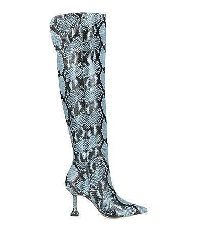 GOLD & ROUGE Boots Sky blue Soft Leather