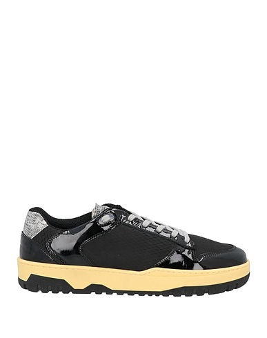 P448 Sneakers Noir Cuir, Fibres textiles
