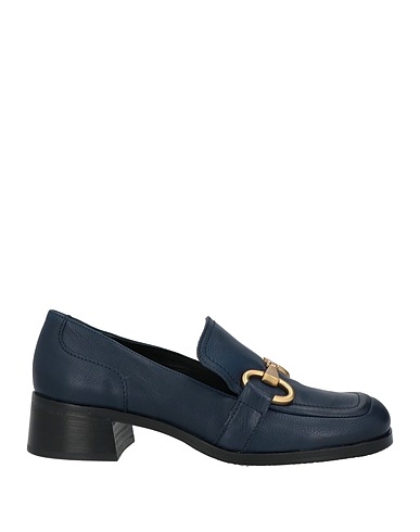 ELVIO ZANON Loafers Midnight blue Leather