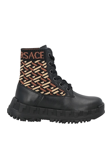 VERSACE YOUNG Ankle boot Black Soft Leather