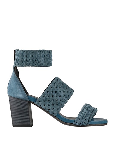 PANTANETTI Sandals Slate blue Leather
