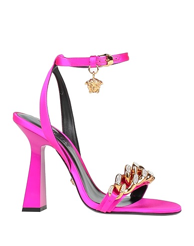 VERSACE Sandals Fuchsia Textile fibres