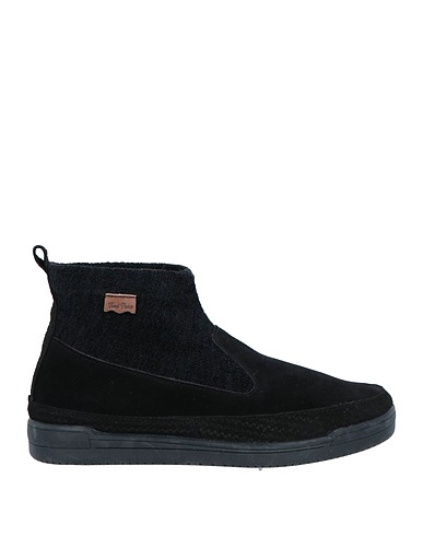 TONI PONS Ankle boot Black Soft Leather, Textile fibres