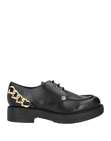 LOVE MOSCHINO Laced shoes Black Soft Leather