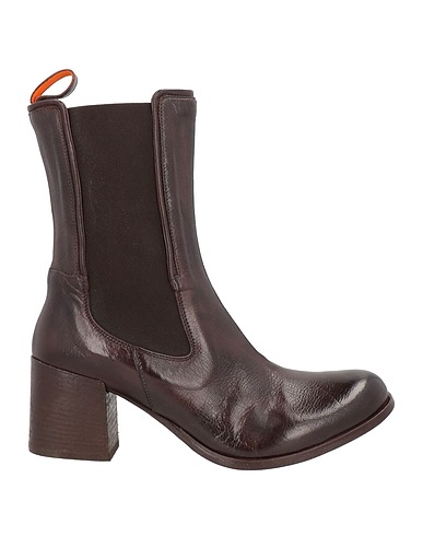 OPEN CLOSED SHOES Stiefelette Schokobraun Leder
