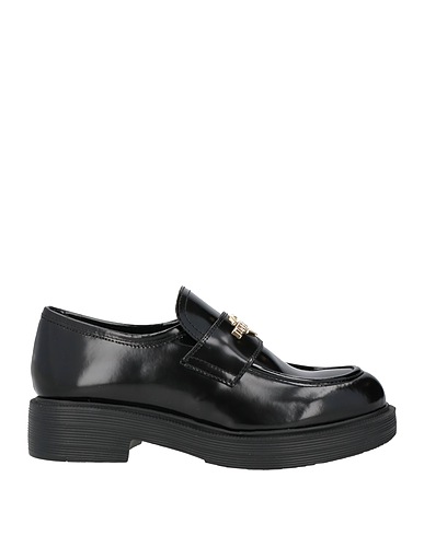 LOVE MOSCHINO Loafers Black Leather