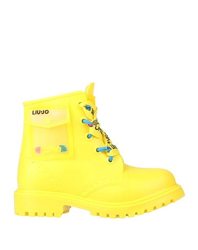 LIU •JO Ankle boot Yellow Textile fibres