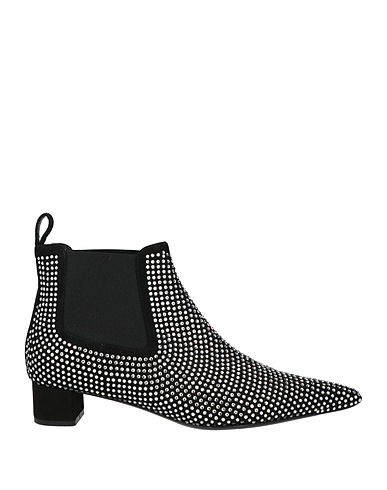 EDDY DANIELE Stiefelette Schwarz Leder, Swarovski® Kristall