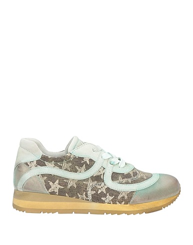 LUCIANO BARACHINI Sneakers Khaki Gewebefasern, Leder