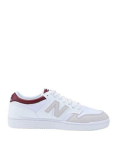 NEW BALANCE Sneakers 480
 White Leather, Textile fibers