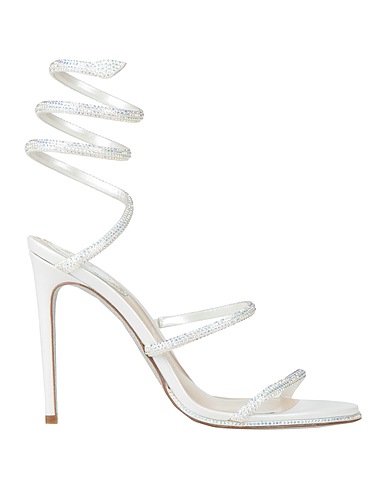 RENE' CAOVILLA Sandals White Textile fibers