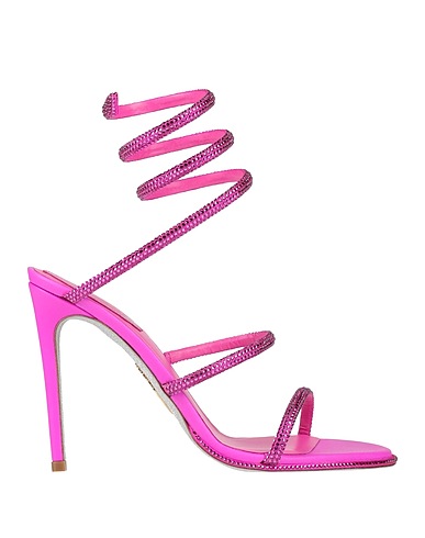 RENE' CAOVILLA Sandals Textile fibres, Leather