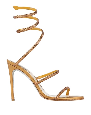 RENE' CAOVILLA Sandals Textile fibers, Leather