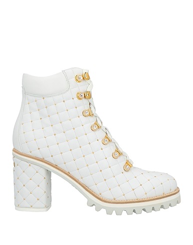 LE SILLA Ankle boot Light grey Leather