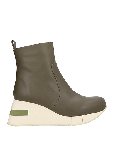 PALOMA BARCELÓ Ankle boot Military green Soft Leather