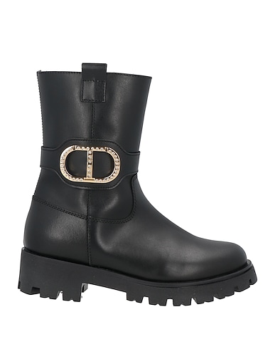 TWINSET Ankle boot Black Leather