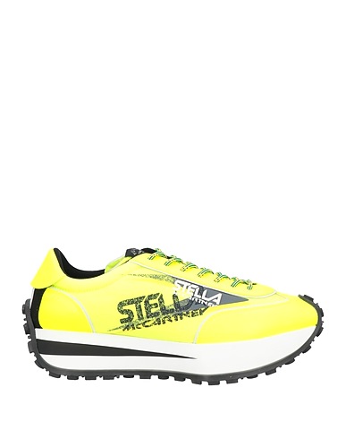 STELLA McCARTNEY MEN Sneakers Yellow Textile fibers