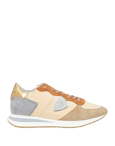 PHILIPPE MODEL Sneakers Sand Leather, Textile fibers