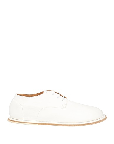MARSÈLL Laced shoes Off white Horse leather