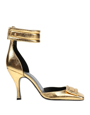 PATRIZIA PEPE Court Gold Soft Leather