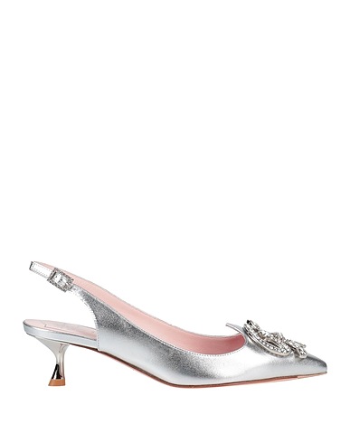 ROGER VIVIER パンプス シルバー 革