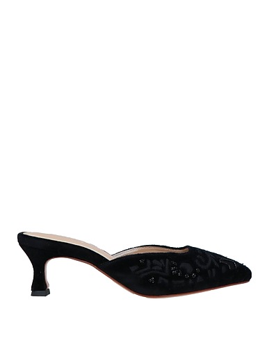 ZYNE Mules und Clogs Schwarz Gewebefasern