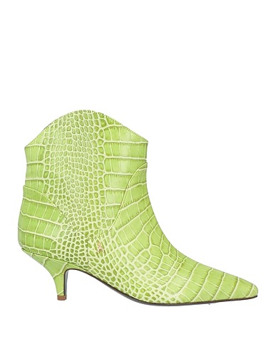 PATRIZIA PEPE Stivaletti Verde chiaro 100% Pelle