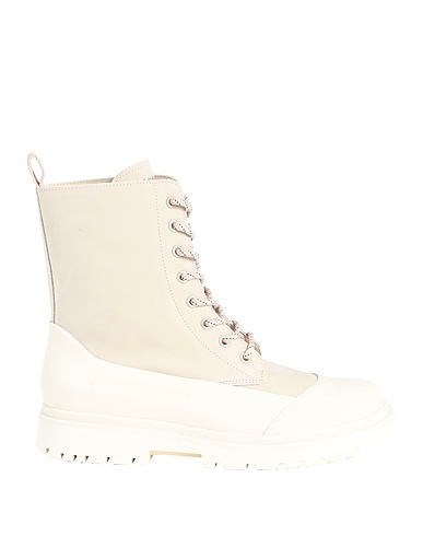 CALVIN KLEIN JEANS Stiefelette Elfenbein Leder, Gewebefasern