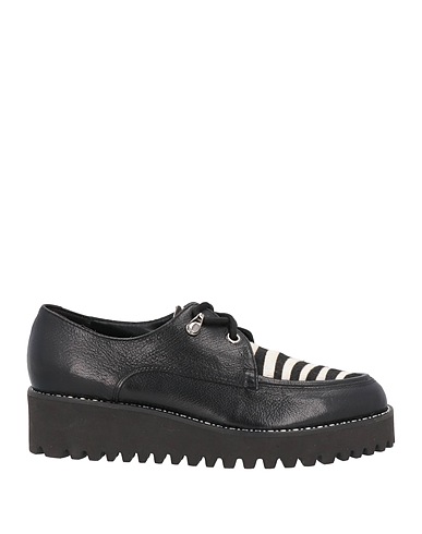 JEANNOT Laced shoes Black Soft Leather
