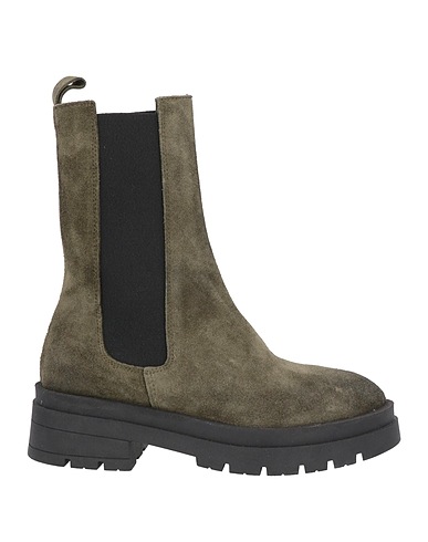 STELE Ankle boot Military green Leather