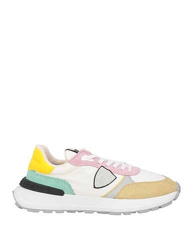 PHILIPPE MODEL Sneakers White Leather, Textile fibers