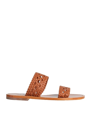 SOULIERS MARTINEZ Sandals Tan Soft Leather