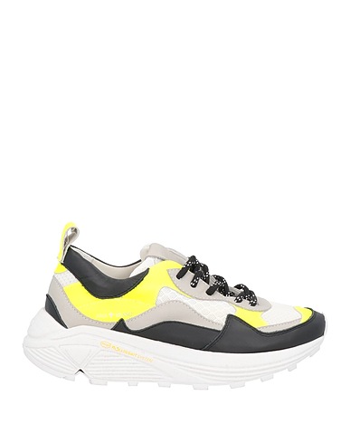 AMA BRAND Sneakers Black Soft Leather, Textile fibres