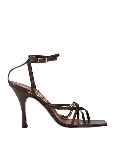 ATP ATELIER Sandals Dark brown Soft Leather