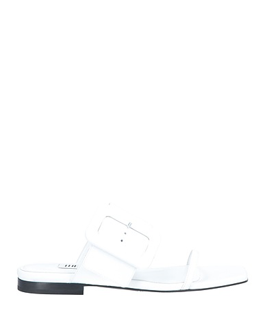 THE ATTICO Sandals White Soft Leather