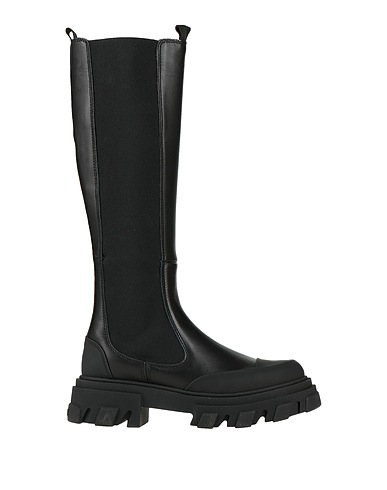 GANNI Boots Black Soft Leather