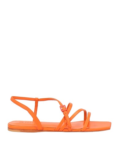 MERCEDES CASTILLO Sandals Orange Soft Leather