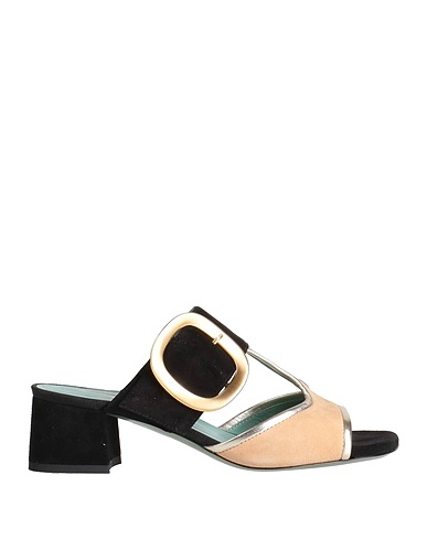 PAOLA D'ARCANO Sandals Beige Leather