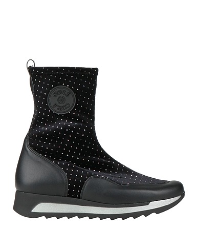 CUPLÉ Ankle boot Black Textile fibers