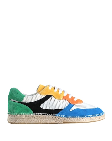 PENINSULA Sneakers White Leather, Textile fibers