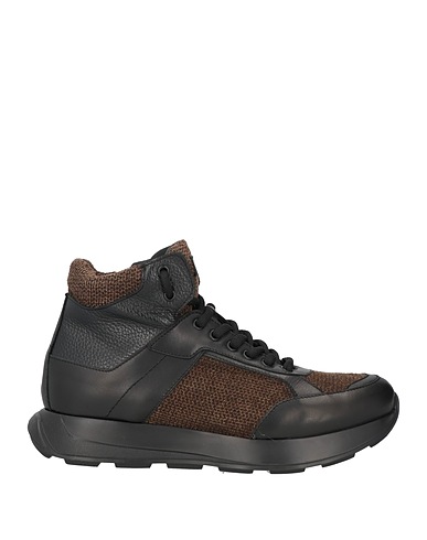 GIOVANNI CONTI Sneakers Khaki Leder, Gewebefasern