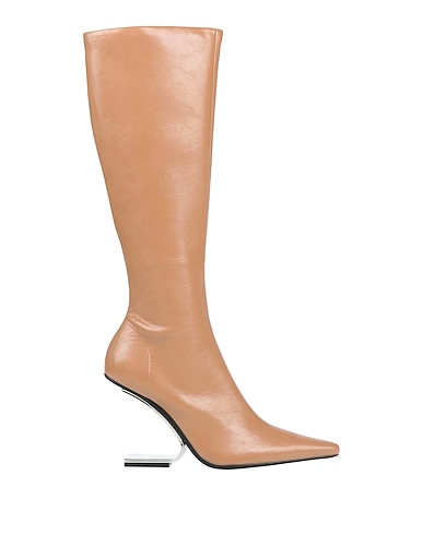 JEFFREY CAMPBELL Boots Sand Synthetic fibers, Textile fibers