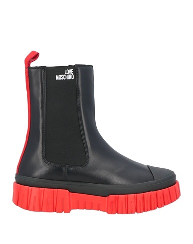 LOVE MOSCHINO Ankle boot Black Calfskin