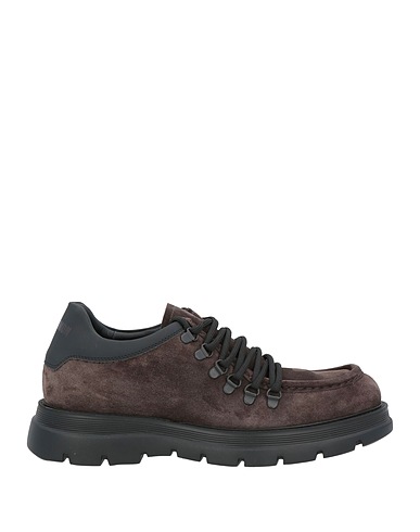MICH SIMON Laced shoes Charcoal Soft Leather