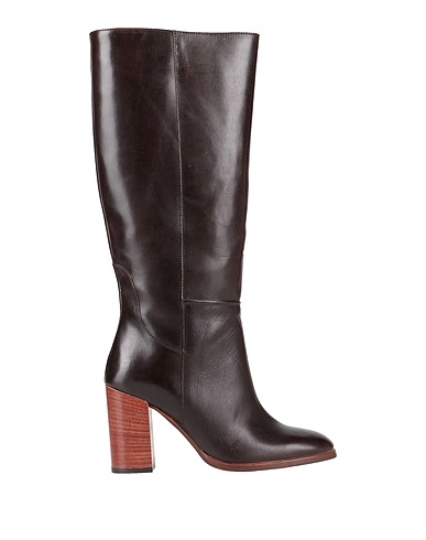 PAOLA FERRI Stiefel BY ALBA MODA Dunkelbraun Leder
