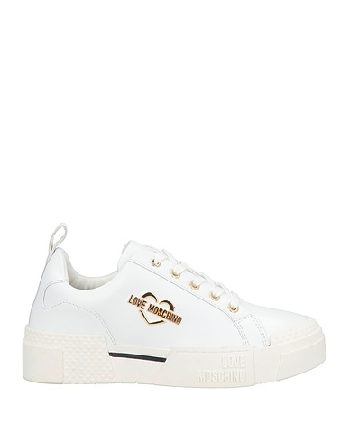 LOVE MOSCHINO Sneakers White Calfskin